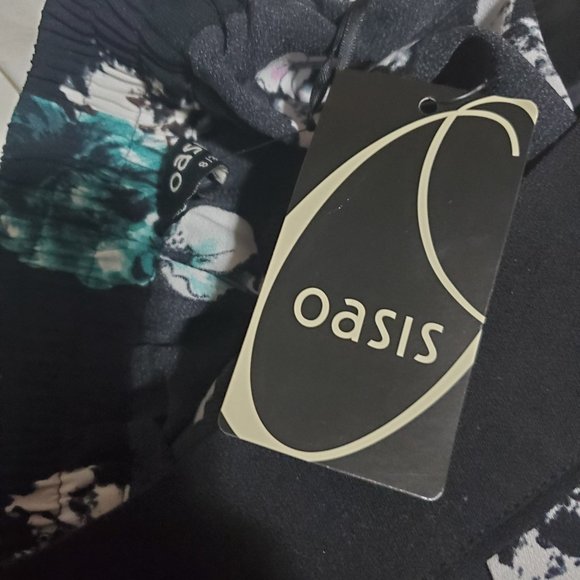 Oasis floral relaxed fit pants size US4 - Picture 6 of 7